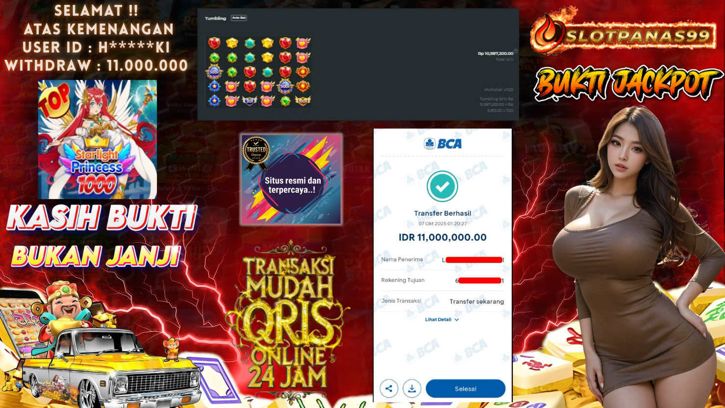 SLOTPANAS99 JACKPOT SLOT STARLIGHT PRINCESS 1000